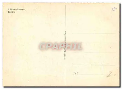 Caslano — Widok malowniczy jeziora Como — Wydawca Enniburger, Sina — Rewers