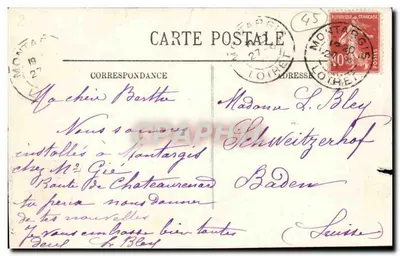 Montargis — La Passerelle des Écluses — LL. n°46 — Achterkant