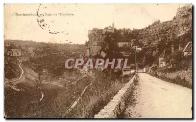 Roc-Amadour — Estrada do Hospitalet — editor não identificado