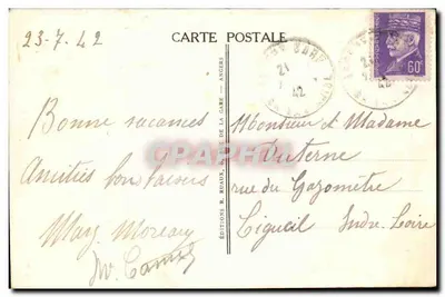 Angers — Le Mail — Edições R. Riaux, 8 rue de la Care — Verso