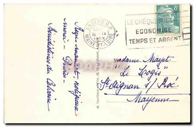 Angers (M.-et-L.) — Bénédictines do Calvaire — O Cloître. — Émécéa — Verso