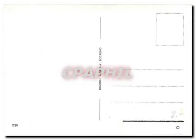 Malcantone — widok panoramiczny z teleferykiem — Wydawnictwo Alfa S.A. Locarno, n°1280 — Rewers