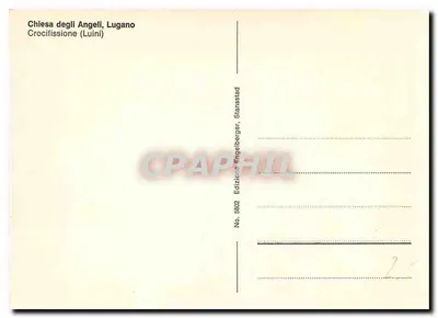 Kościół Angeli w Lugano — Ukrzyżowanie (Luini) — Wydawnictwo Stansebger, nr 5902 — Rewers