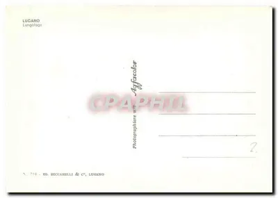 Lugano — Lungolago — Ed. Beccarelli & C°, Lugano, n° 714 — Verso