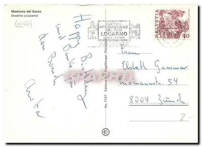 Madonna del Sasso — Orselina nad Locarno — Wydawnictwo 7797 — Rewers