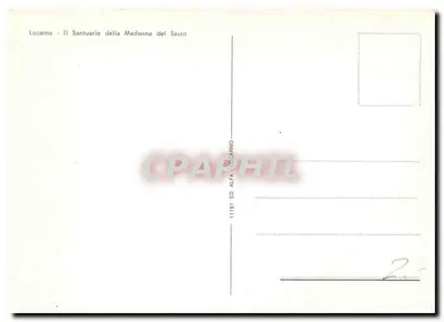 Locarno - Świątynia Matki Boże z Sasso — wydawca Alfa Locarno, n° 11783 — Rewers