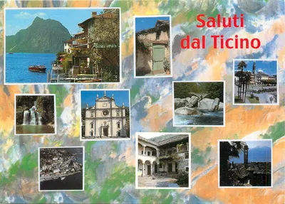 Saudações do Ticino — paisagens e monumentos — Edições Alfa S.A. n° 2338