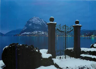Lago di Lugano com San Salvatore — Ticino — Photoglob Zürich/Vevay, n° 21015 w