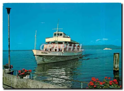 Lago de Constança — Barco a motor «Thurgau» — foto Gross, St Gallen O St Fiden