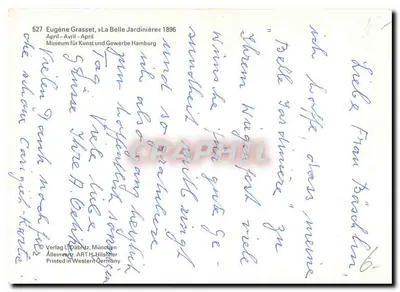 अप्रैल — कैलेंडर सीरीज — वर्लैग एल. डेब्रिट्ज़, म्यूनिख — पीछे