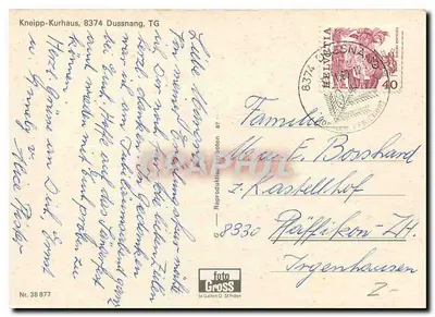 Daims em um recinto — Kneipp-Kurhaus, Dussnang — editor foto Gross, n° 38 877 — Verso