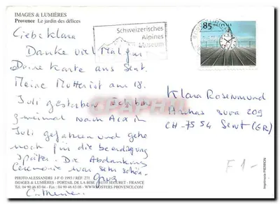 Winorośl jesiennej w Prowansji — Foto Alessandri — Wydawca Images & Lumières, Ref. 271 — Rewers