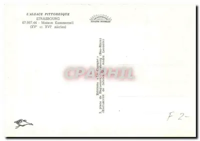 Estrasburgo - Casa Kammerzell — editora Iris Kodaks — Verso