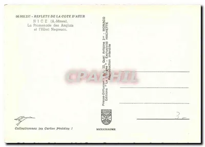 Nice — Promenade des Anglais i Hotel Negresco — Presses-Diffusion, seria 06.088.257 — Rewers