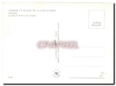 Toulon — Zatoka, Faron i Coudon — Les Éditions Bandol — Rewers
