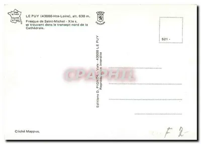 Fresca de San Miguel — siglo X — Ediciones D. PIGNOUL, Le Puy — Reverso