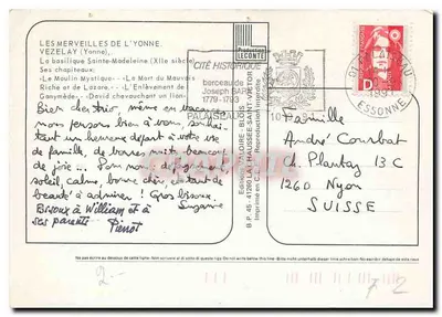 Bazylika Vézelay — jej kapiteli — Wydawnictwo Valoire — Rewers