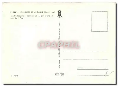 Mosty Caille — Haute-Savoie — Wydawnictwo SHADEM — Rewers