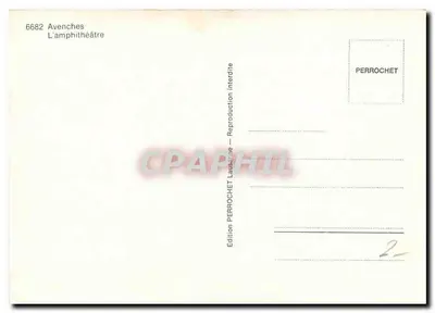 Avenches — amfiteatr — Wydawnictwo PERROCHET — Rewers