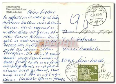 Rheumaklinik Thermal-Freiluftbad — Leukerbad — éditeur non visible — Verso