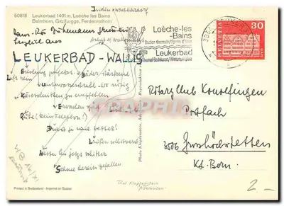 Widok z Leukerbad — Szwajcaria — Foto Klopfenstein — Rewers