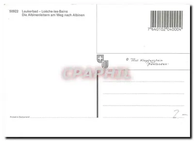 Albiny - Leukerbad — Albiny — wydawca Thot Klopfenstein, n° 50922 — Rewers