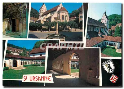 St-Ursanne — vista panorâmica do mosteiro — Edição PERRROCHET