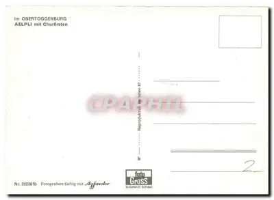 Widok Alp — Obertoggenburg z Churfirsten — zdjęcie Gross St.Gallen O St.Fiden — Rewers