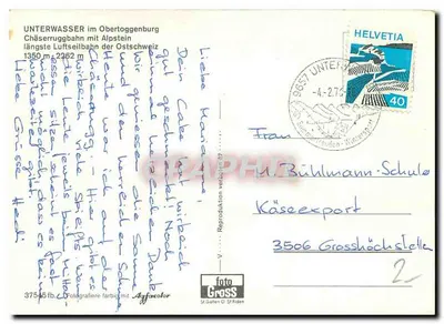 Chäserruggbahn — estação de esqui com teleférico — Graphithil — Verso