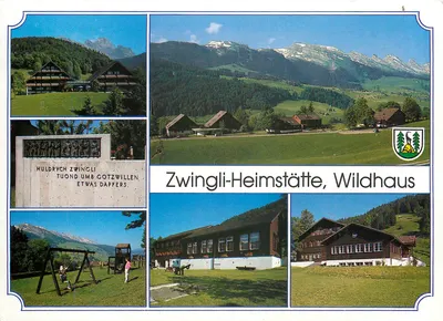 Zwingli-Heimstätte, Wildhaus — Lugar de estadia e centro evangélico — editor Rud. Suter AG, n° 4846