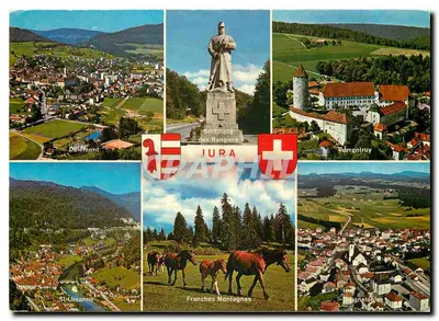 Delémont-Sentinelle dos Rangiers-Porrentruy-São Ursanne-Franche Montanha-Saignelégier — Jura — Edição Deriaz Baulmu