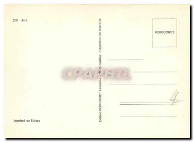 Jura — paisagem, estátua, estrada, ponte, castelo — Edição PERROCHET n°5341 — Verso