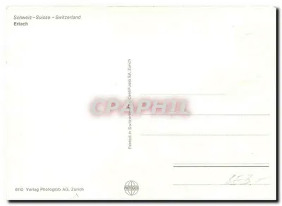 Jezioro Sempach — widok z powietrza — Verlag Photoglob AG, Zurych, nr 6110 — Rewers