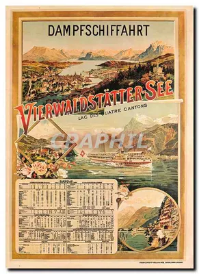 Vierwaldstättersee — Cruzeiros a vapor — A. Reckziegel, n° 1137