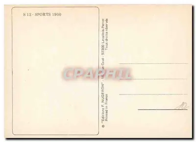 Encontro de Aviação Nice — 10-25 Abril 1910 — Club BSA — Verso