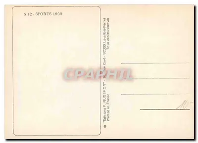 Encontro de Aviação de Nice — 10-25 Abril 1910 — Cl. BSAR — Verso