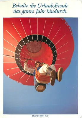 Balão a ar quente — homem em voo — GRAFICA 2000 1.32