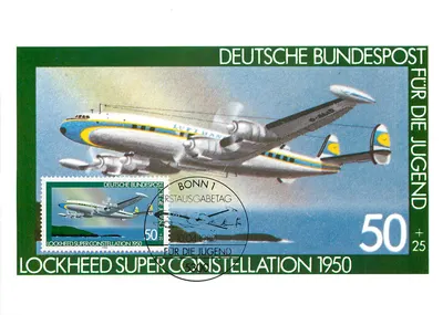 Lockheed Super Constellation 1950 — para a juventude — Deutsche Bundespost, n° 5300