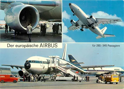 Avião Airbus — apresentação aeronáutica — E. Baumann, Wintertthur