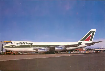 Alitalia Cargo Boeing 747-400 — I-DEMC — CAP Civil Aircraft Postcards N°208