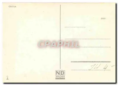 Hotel Slavija — Opatija — editor Naša Dječa, n° 59343 — Verso