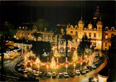 Monte-Carlo — O Casino e o Café de Paris iluminados à Giorno — Éditions Mary-Ann