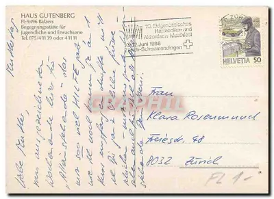 Zamek Gutenberg — widok panoramiczny — Rewers