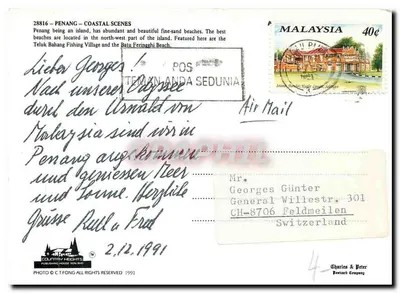 PENANG MALAYSIA — Cenas costeiras — Country Heights Publishing House — Verso