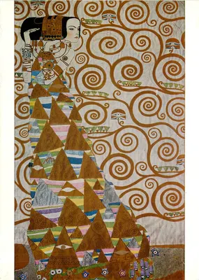 Gustav Klimt — A Espera (Modelo para o friso Stoclet) — Verlag Galerie Welz Salzburg