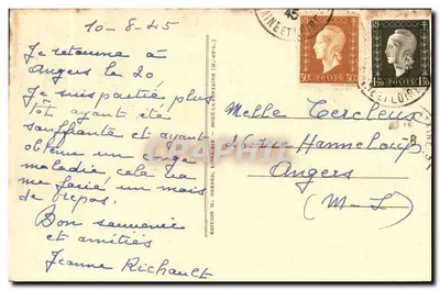 DOUÉ-la-FONTAINE (M.-et-L.) — As Arenas — Os Gradins (Lado Oeste) — Verso