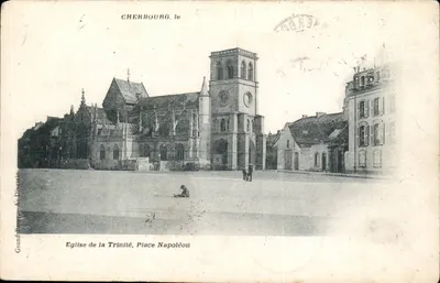 Cherbourg, Igreja da Trindade — Place Napoléon — Grand Beaur, A. Divéain
