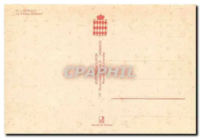 O Palácio Iluminado — Mônaco — Éditions Moulpor — Verso