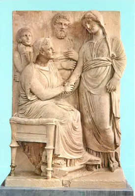 Relief funerário grego - Museu nacional arqueológico - Atenas