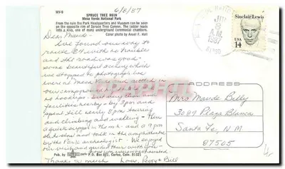 Ruínas de Mesa Verde — Parque Nacional de Mesa Verde — editor MV-9 — Verso